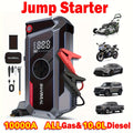 SHARMEAL 9000A/10000A Jump Starter with 9000A/10000A Air Compressor Tire Inflator, 12V - 10000A option