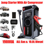 SHARMEAL 9000A/10000A Jump Starter with 9000A/10000A Air Compressor Tire Inflator, 12V - product gallery image 3