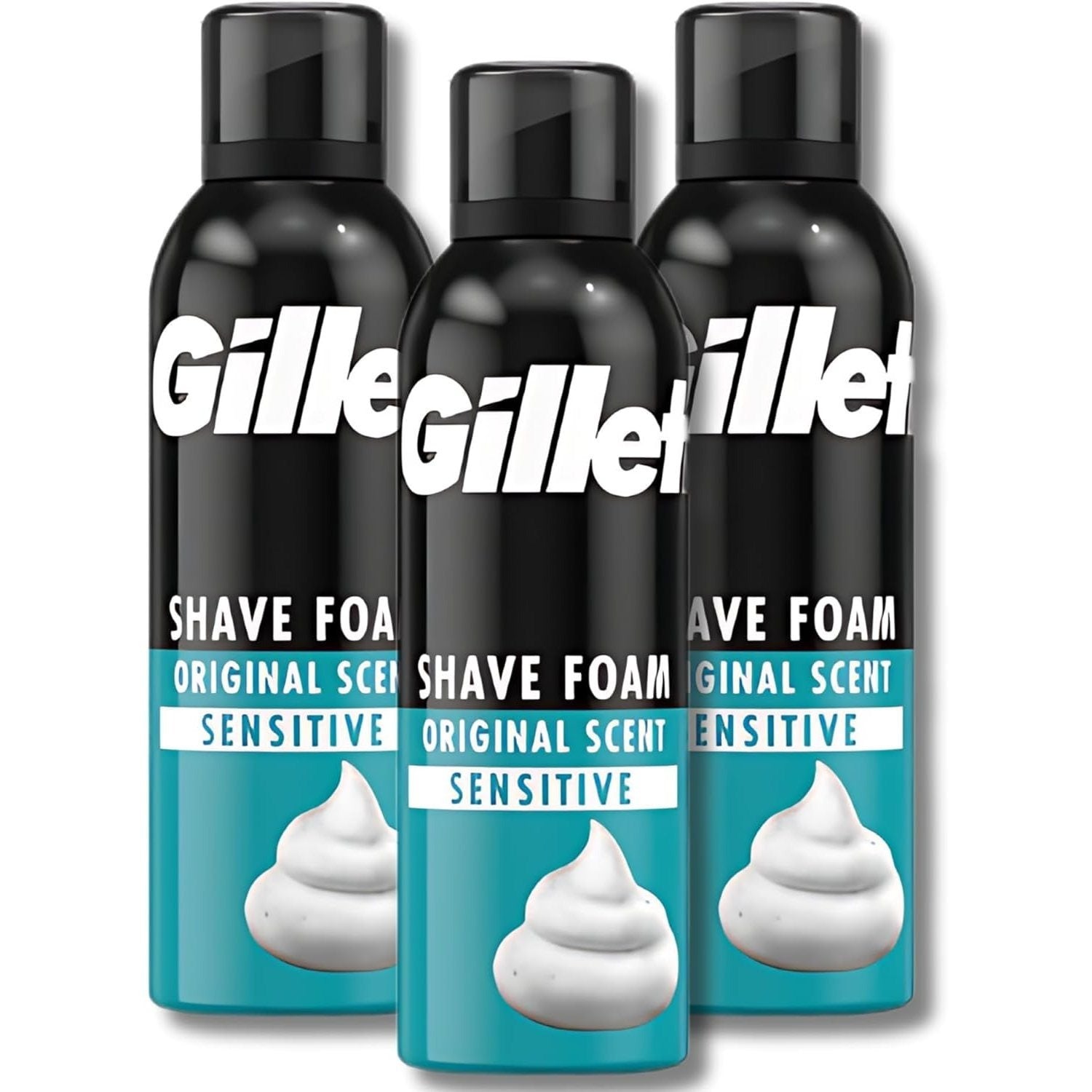 Shaving Foam with 200ml, Gillette Classic Sensitive Skin Rich