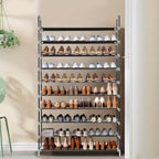 Shoe Rack with Adjustable Height, Non-Slip, Freestanding, Metal - product gallery image 3