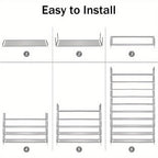 Shoe Rack with Adjustable Height, Non-Slip, Freestanding, Metal - product gallery image 4