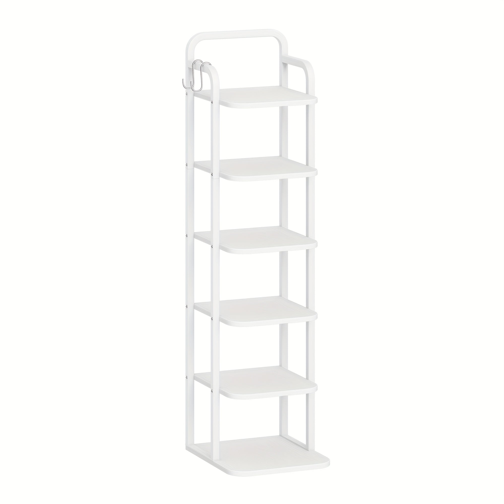 Shoe Rack with Freestanding, Adjustable Shelf for bedrooms - 6 Tier-White option