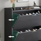 Shoe Rack with Freestanding, Cabinet Drawers Entryway Hallway Organiser - product gallery image 13