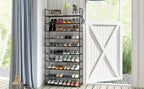 Shoe Rack with Metal, 40 Pairs, Tier Pairs Hooks 73x28x175cm Large Tall - product gallery image 10