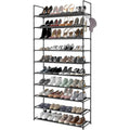 Shoe Rack with Metal, 40 Pairs, Tier Pairs Hooks 73x28x175cm Large Tall