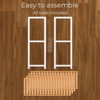 Shoe Rack with Metal, Tier Bamboo Slim Hallway Storage Organiser - product gallery image 16