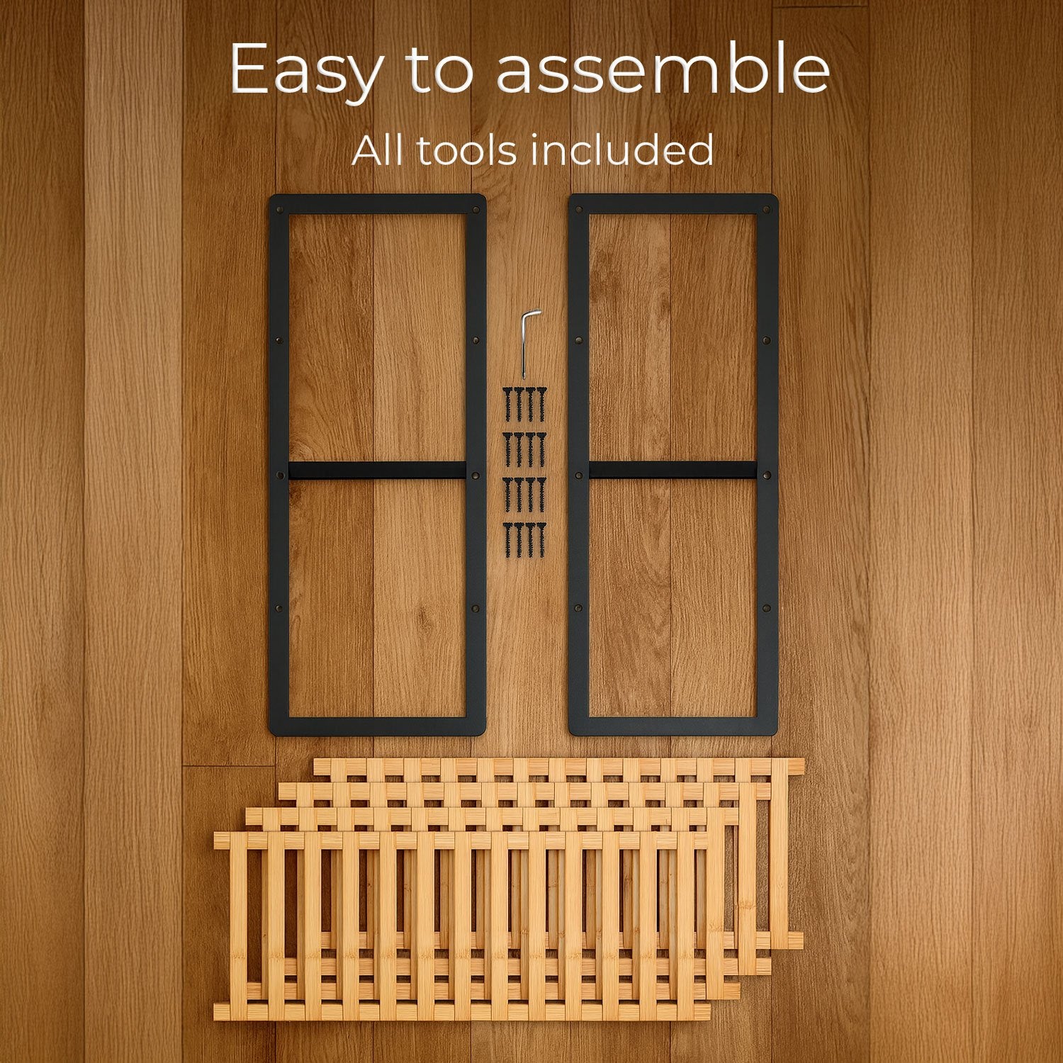 Shoe Rack with Metal, Tier Bamboo Slim Hallway Storage Organiser - product gallery image 5
