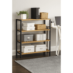 Shoe Rack with Metal, Tier Bamboo Slim Hallway Storage Organiser - product gallery image 9