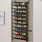 Shoe Rack with Space-Saving, 159 x 54.5 x 21cm for bedrooms - Black, 159 x 54.5 x 21cm option