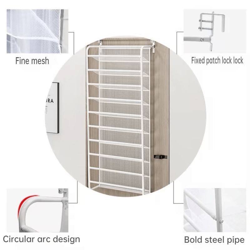 Shoe Rack with Space-Saving, 159 x 54.5 x 21cm for bedrooms - product gallery image 5
