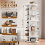 Shoe Rack with Space-Saving, Easy Assembly, Freestanding, 28 Pairs - 7-Tier, 60x60x161cm option