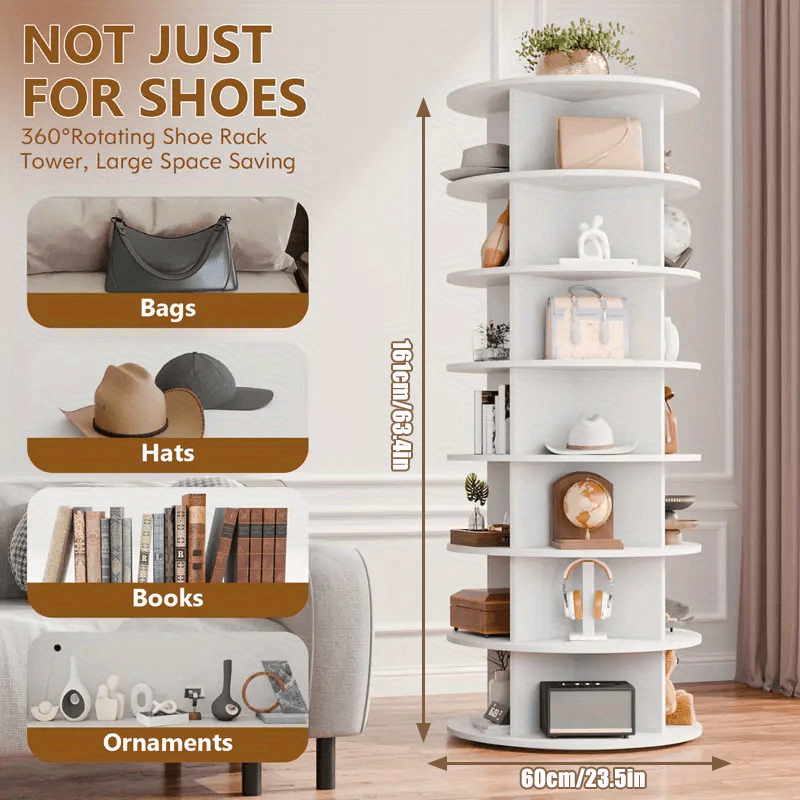 Shoe Rack with Space-Saving, Easy Assembly, Freestanding, 28 Pairs - 7-Tier, 60x60x161cm option