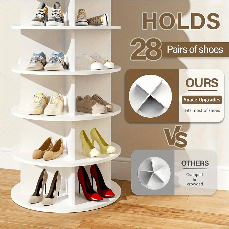 Shoe Rack with Space-Saving, Easy Assembly, Freestanding, 28 Pairs - product gallery image 8