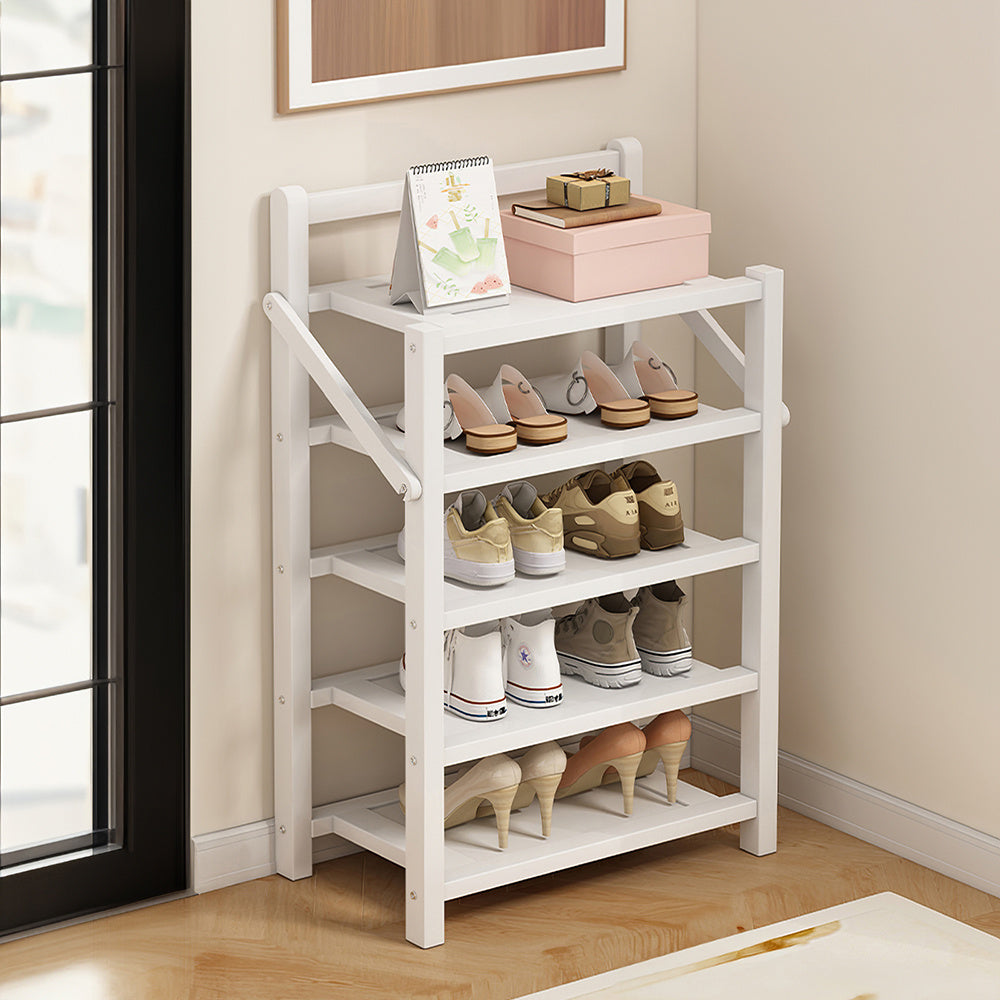 Shoe Rack with Space-Saving, Foldable, Freestanding, Bamboo - product gallery image 11