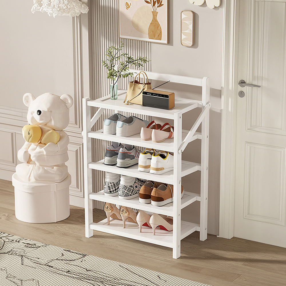 Shoe Rack with Space-Saving, Foldable, Freestanding, Bamboo - product gallery image 13