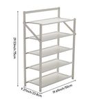 Shoe Rack with Space-Saving, Foldable, Freestanding, Bamboo - product gallery image 3