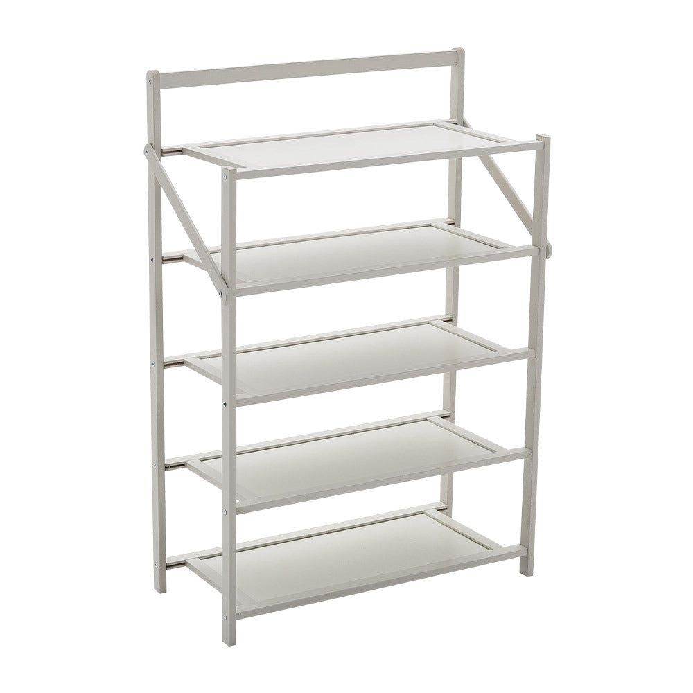 Shoe Rack with Space-Saving, Foldable, Freestanding, Bamboo - product gallery image 4