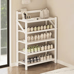 Shoe Rack with Space-Saving, Foldable, Freestanding, Bamboo - product gallery image 7