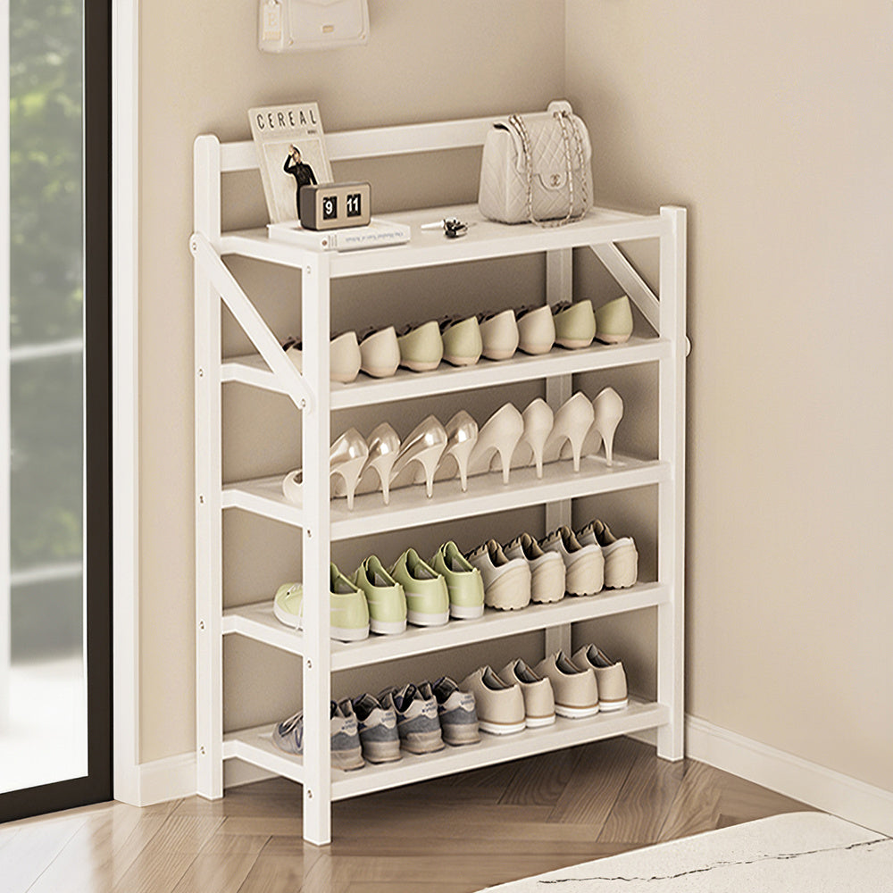 Shoe Rack with Space-Saving, Foldable, Freestanding, Bamboo - product gallery image 7