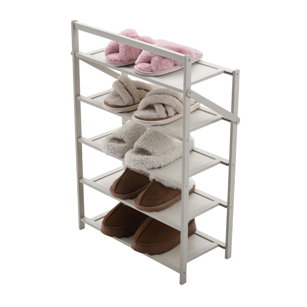 Shoe Rack with Space-Saving, Foldable, Freestanding, Bamboo - product gallery image 8