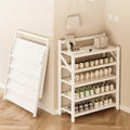 Shoe Rack with Space-Saving, Foldable, Freestanding, Bamboo