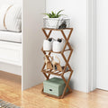 Shoe Rack with Space-Saving, Foldable, Wood, Foldable Bamboo or Tier Narrow Retractable