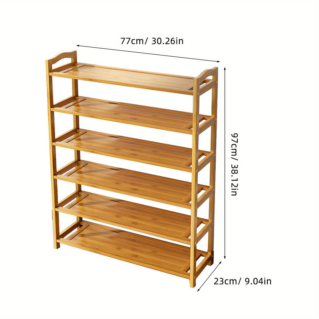 Shoe Rack with Space-Saving, Freestanding, Metal, 30 Pairs - product gallery image 2