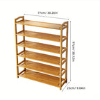 Shoe Rack with Space-Saving, Freestanding, Metal, 30 Pairs - product gallery image 2