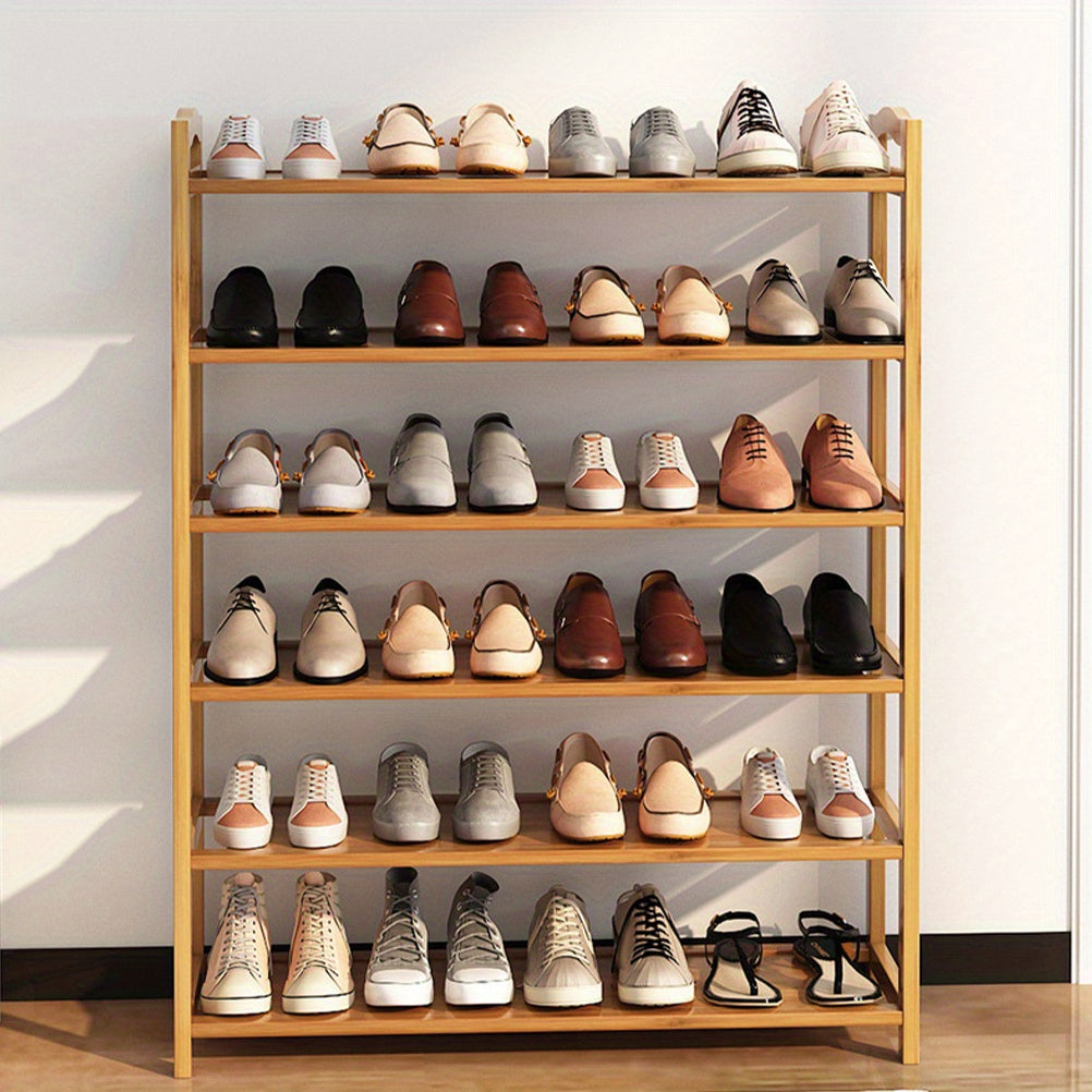 Shoe Rack with Space-Saving, Freestanding, Metal, 30 Pairs - product gallery image 4