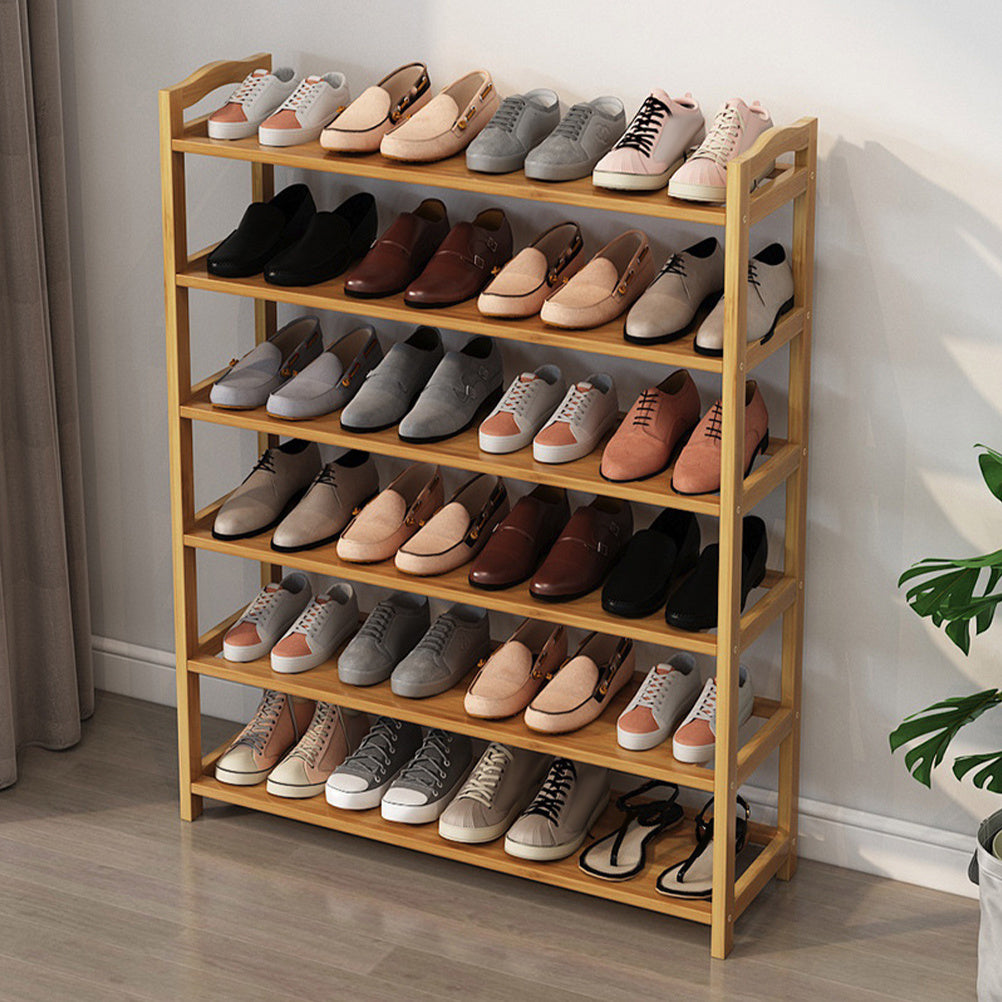 Shoe Rack with Space-Saving, Freestanding, Metal, 30 Pairs