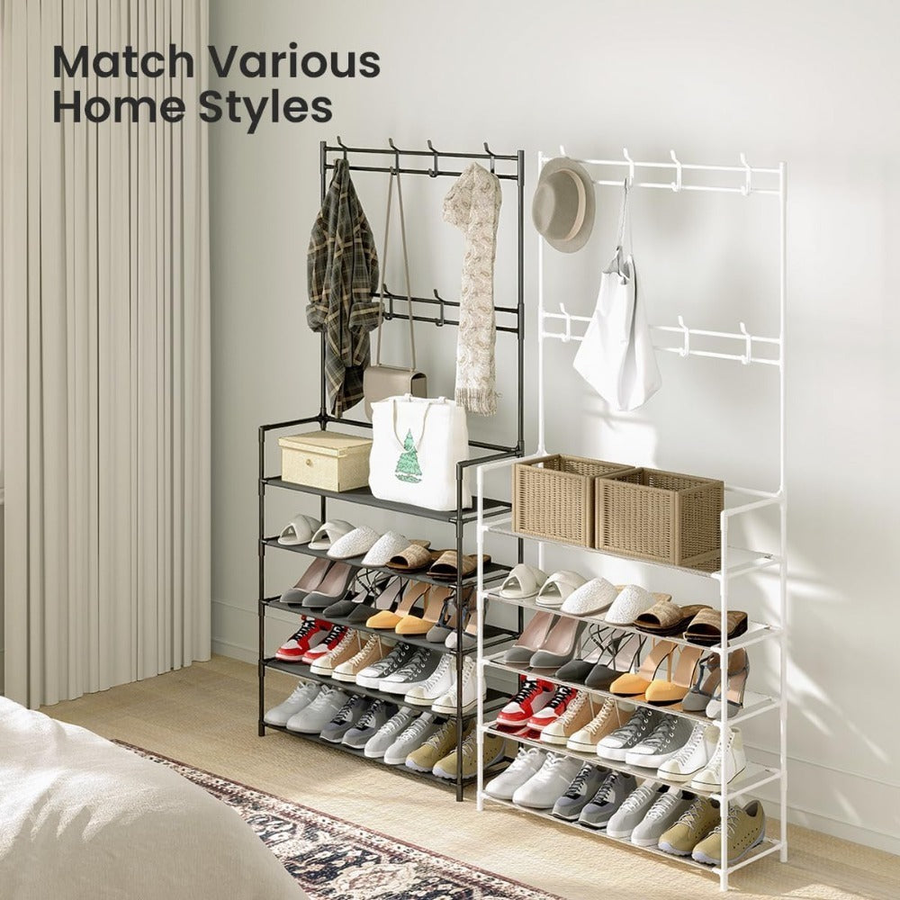 Shoe Rack with Space-Saving, Non-Slip, Easy Assembly, 169cm - product gallery image 3