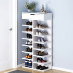 Shoe Rack with Space-Saving, Tall Cabinet 8-9 Tier Drawer Heavy - product gallery image 3