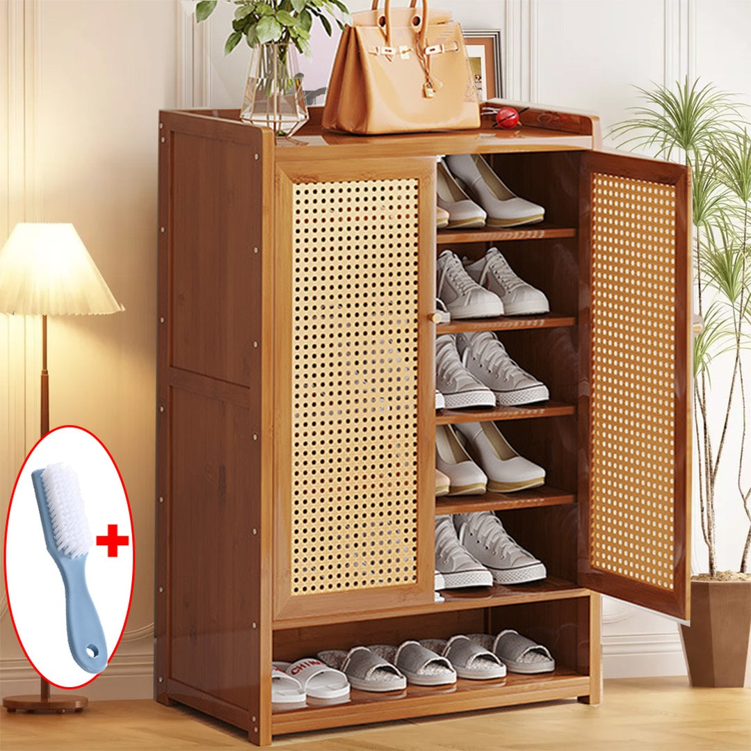 Shoe Rack with Waterproof, Lockable, wood, 20 Pairs