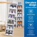 Shoe Storage Box with Foldable, Plastic, 6 Containers - 6pcs option