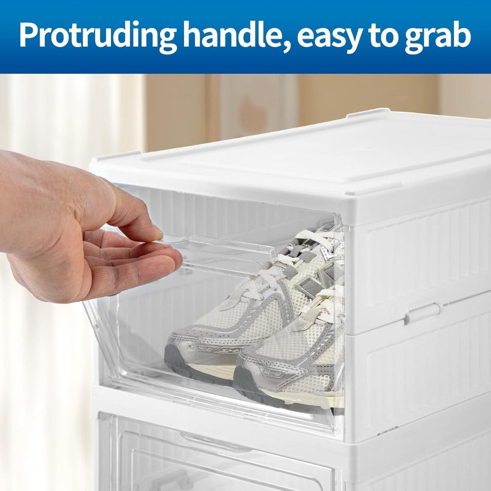 Shoe Storage Box with Foldable, Plastic, 6 Containers - product gallery image 13