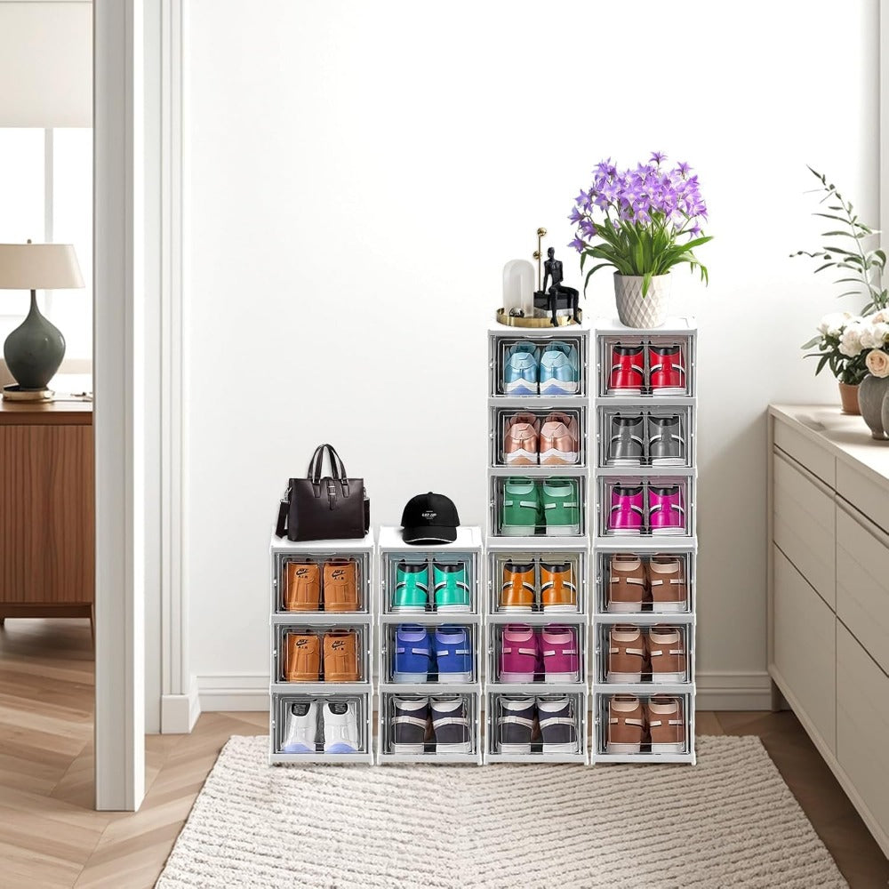 Shoe Storage Box with Foldable, Plastic, 6 Containers - product gallery image 15