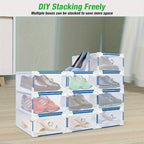 Shoe Storage Box with Space-Saving, Foldable, Pull-Out, Metal - product gallery image 10
