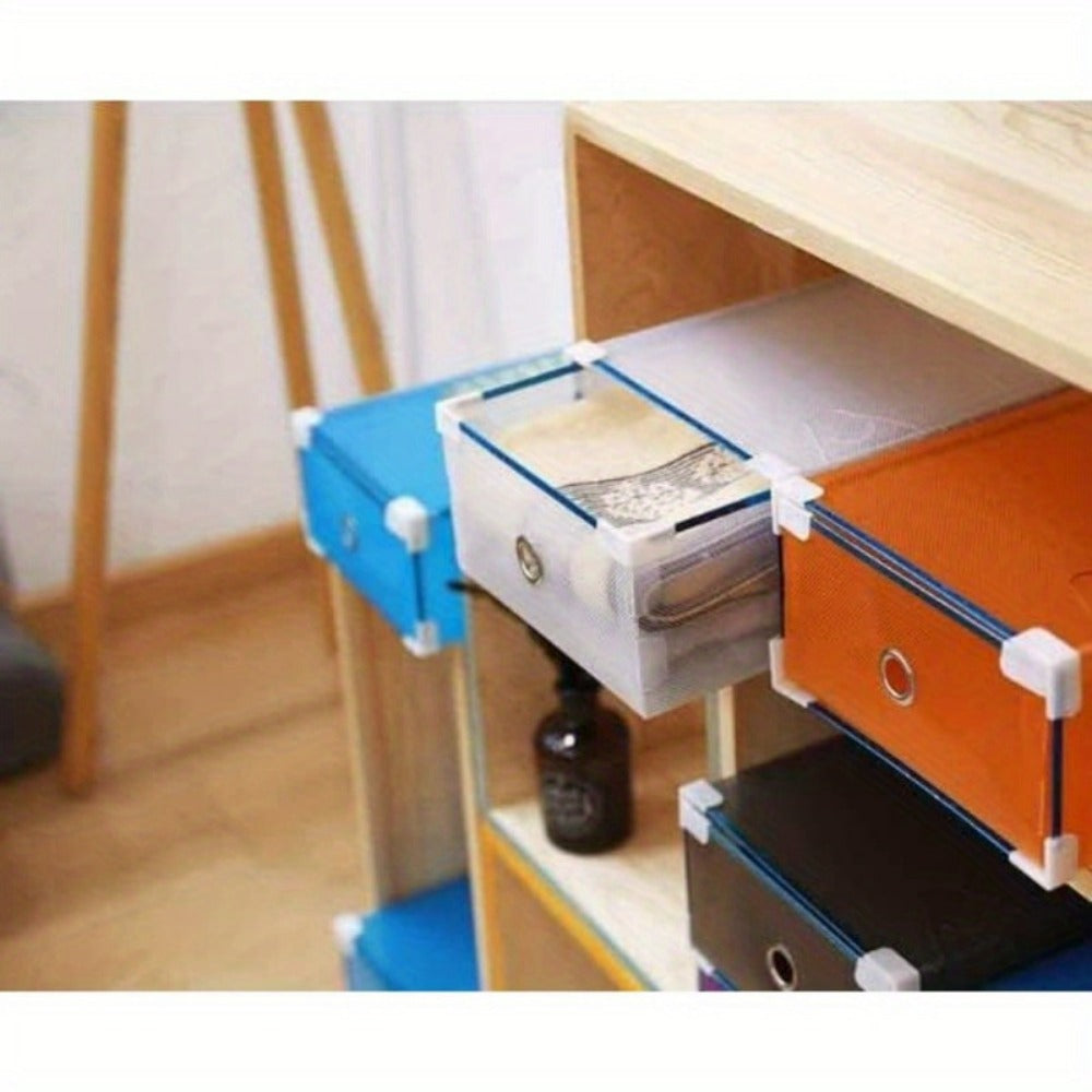 Shoe Storage Box with Space-Saving, Foldable, Pull-Out, Metal - product gallery image 13