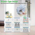 Shoe Storage Box with Space-Saving, Foldable, Pull-Out, Metal - product gallery image 2