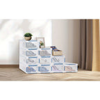 Shoe Storage Box with Space-Saving, Foldable, Pull-Out, Metal - product gallery image 5