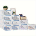Shoe Storage Box with Space-Saving, Foldable, Pull-Out, Metal