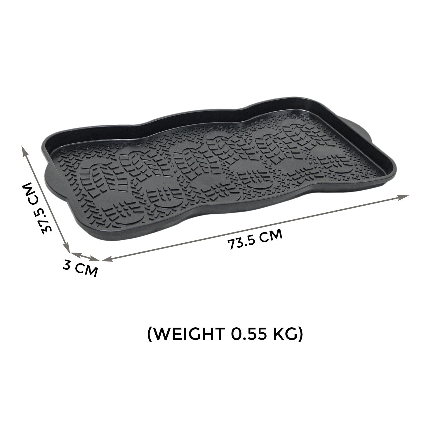 Shoe Tray with Non-Slip, Waterproof, 5cm, 3 Pairs for gardens and patios - product gallery image 4