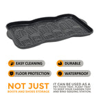 Shoe Tray with Non-Slip, Waterproof, 5cm, 3 Pairs for gardens and patios - product gallery image 6