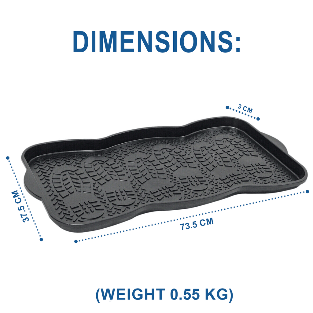 Shoe Tray with Non-Slip, Waterproof, 5cm, 3 Pairs for gardens and patios - product gallery image 9