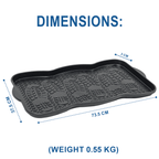 Shoe Tray with Non-Slip, Waterproof, 5cm, 3 Pairs for gardens and patios - product gallery image 9