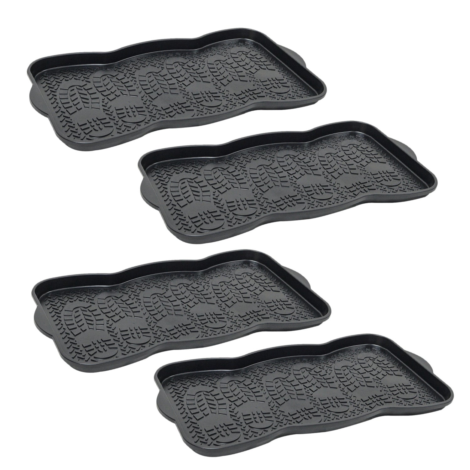 Shoe Tray with Non-Slip, Waterproof, 5cm, 3 Pairs for gardens and patios - Four Trays option