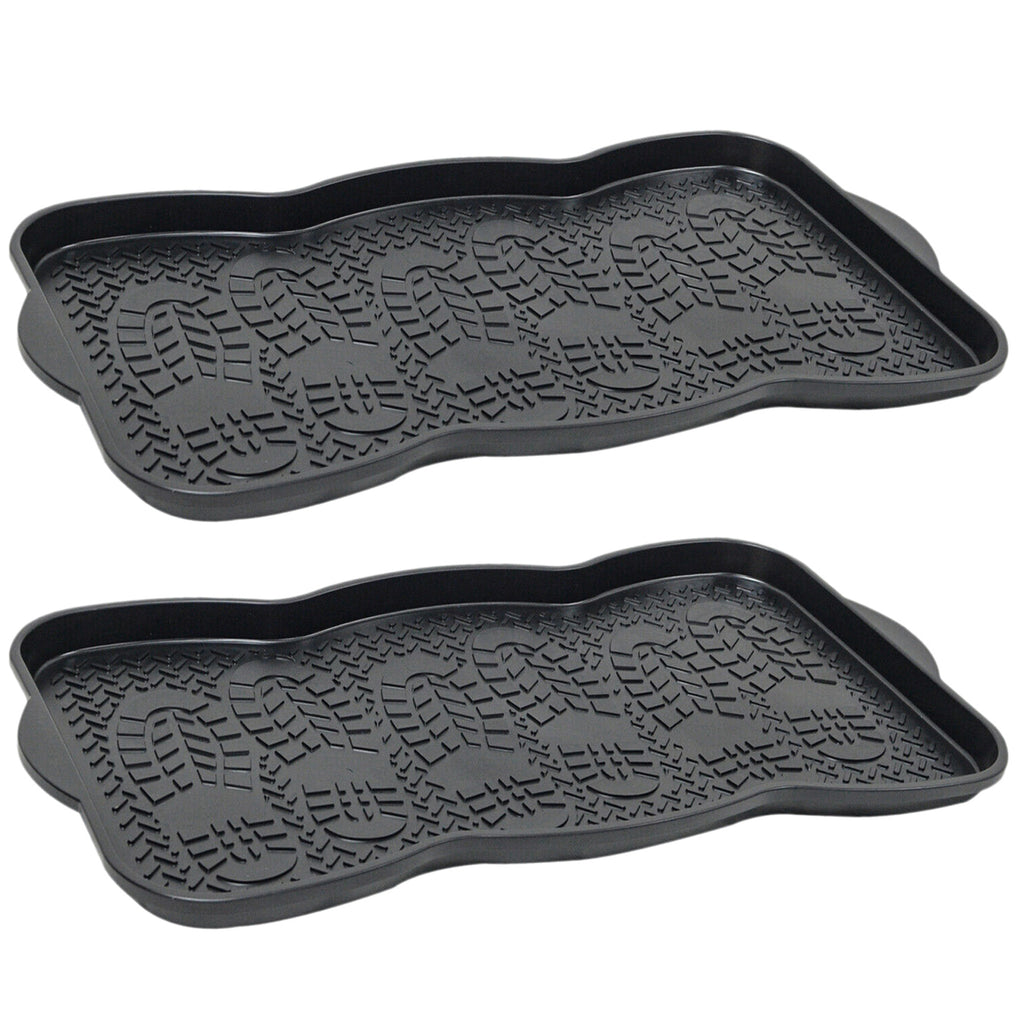 Shoe Tray with Non-Slip, Waterproof, 5cm, 3 Pairs for gardens and patios - Two Trays option
