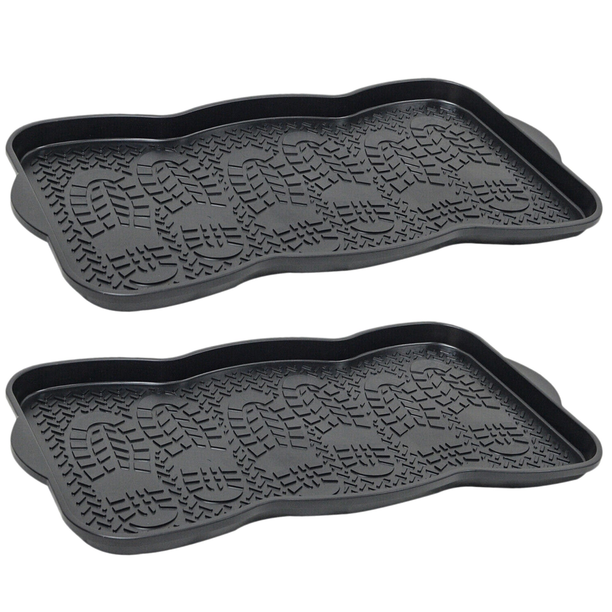 Shoe Tray with Non-Slip, Waterproof, 5cm, 3 Pairs for gardens and patios - Two Trays option