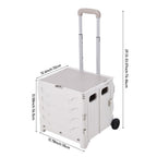 Shopping Trolley with Foldable, Wheels, Plastic for travel - product gallery image 2