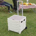 Shopping Trolley with Foldable, Wheels, Plastic for travel - product gallery image 3